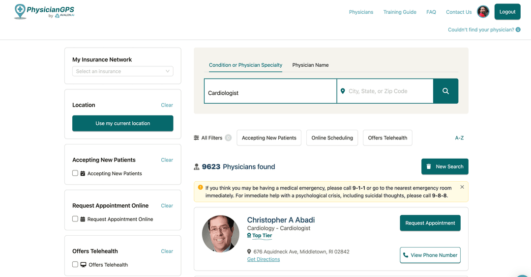 Search Page
